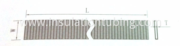 Nylon cable sleeving product size drawing